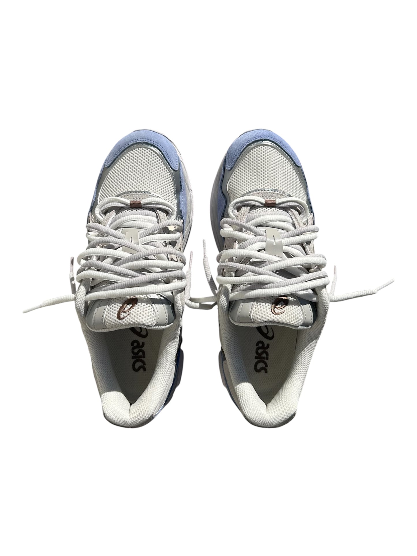 ASICS GEL NYC CREME/ CLOUD GREY BLUE X DOUBLE LACES