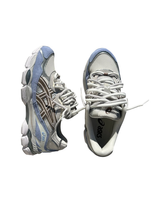 ASICS GEL NYC CREME/ CLOUD GREY BLUE X DOUBLE LACES